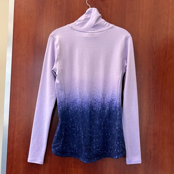 CALIA Pull Over Ombré Size Small Cross Over Mock Neck Sweater Long Sleeves Small - Picture 5 of 13